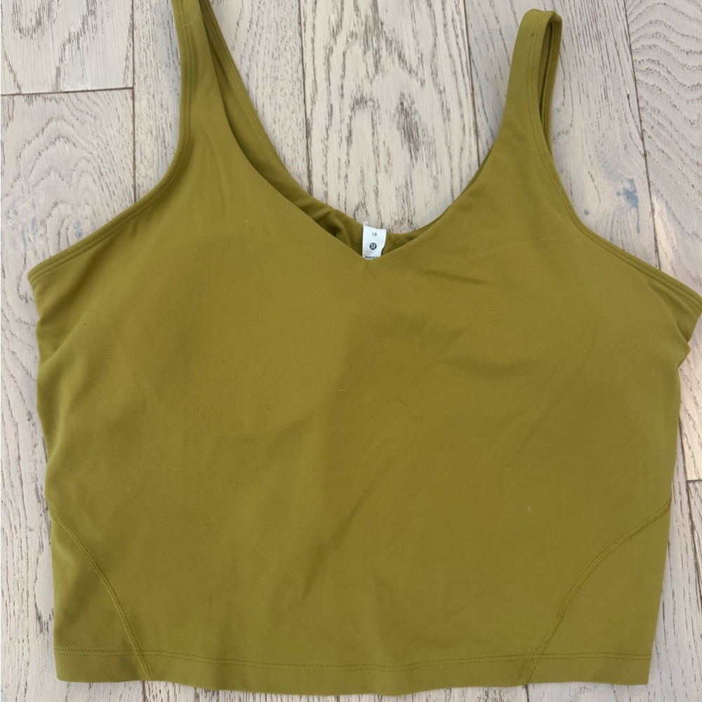 Lululemon Athletica Mustard Tank Top